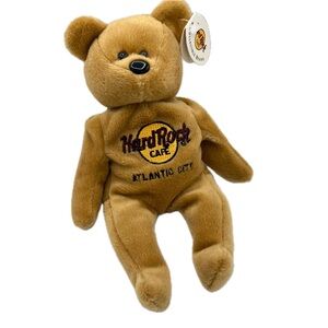 Hard Rock Cafe Collectible Bears Atlantic City Isaac Beara Vintage Plush Bear